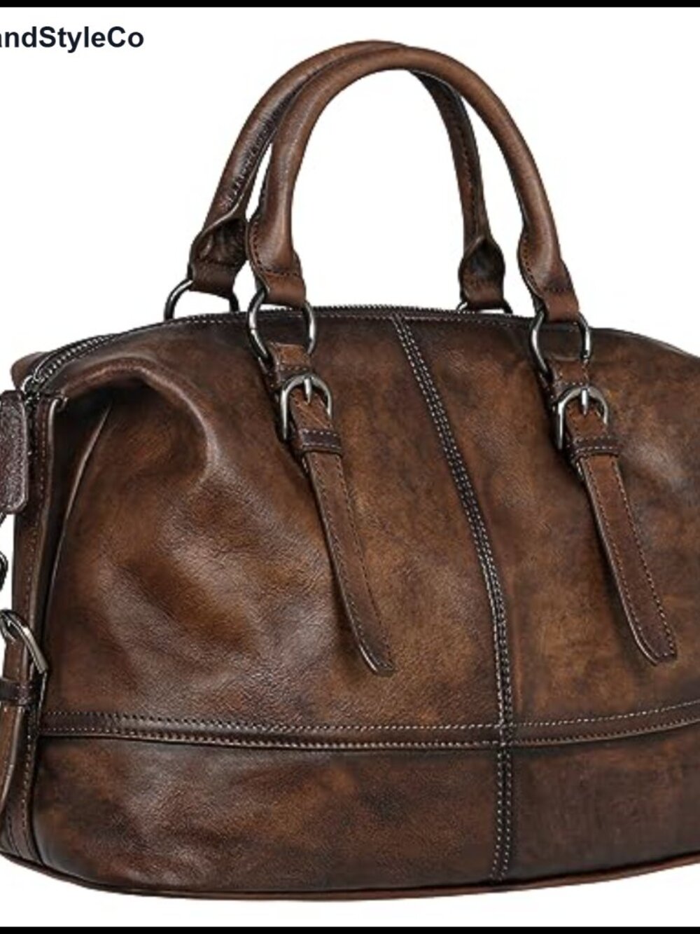 Genuine Leather Satchel Tote Bag Shoulder Crossbody Purse